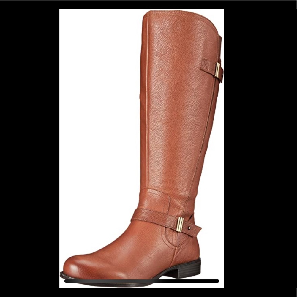 Naturalizer Tall Riding Boots in Cognac Brown